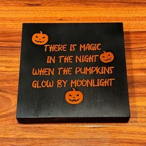 Homemade Halloween sign